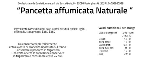 Pancetta Affumicata Etichetta